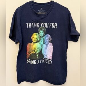Golden Girls Thank You For Being a Friend Tee L | Retro Graphic Shirt